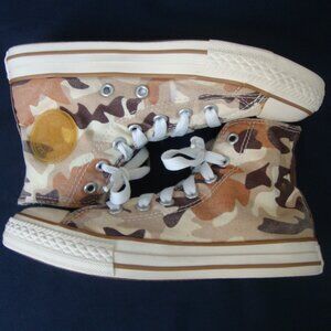 Converse All Star Youth Size 2 High Top Desert Camoflauge